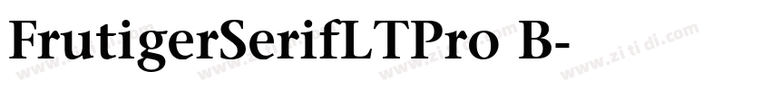 FrutigerSerifLTPro B字体转换